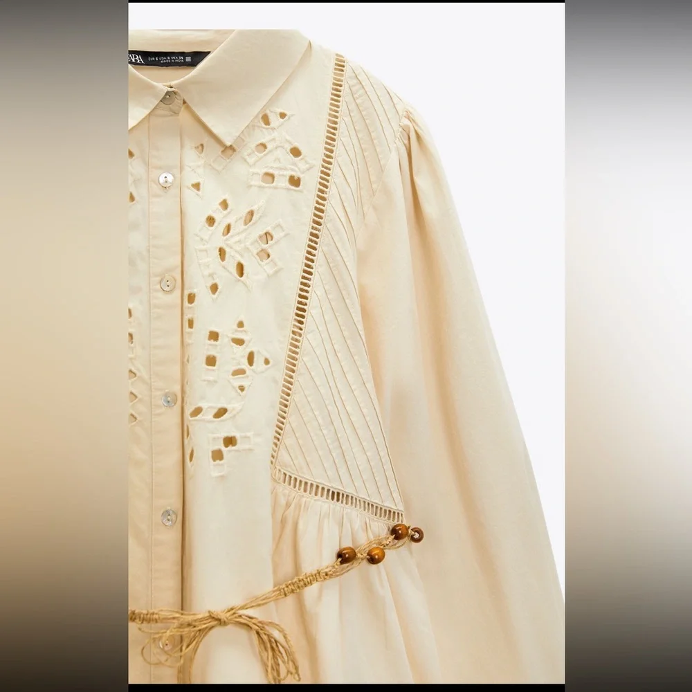 Zara Belted Shirt Dress - Picture 11 of 12